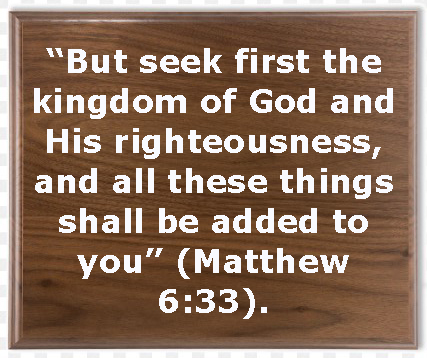 Seek God First